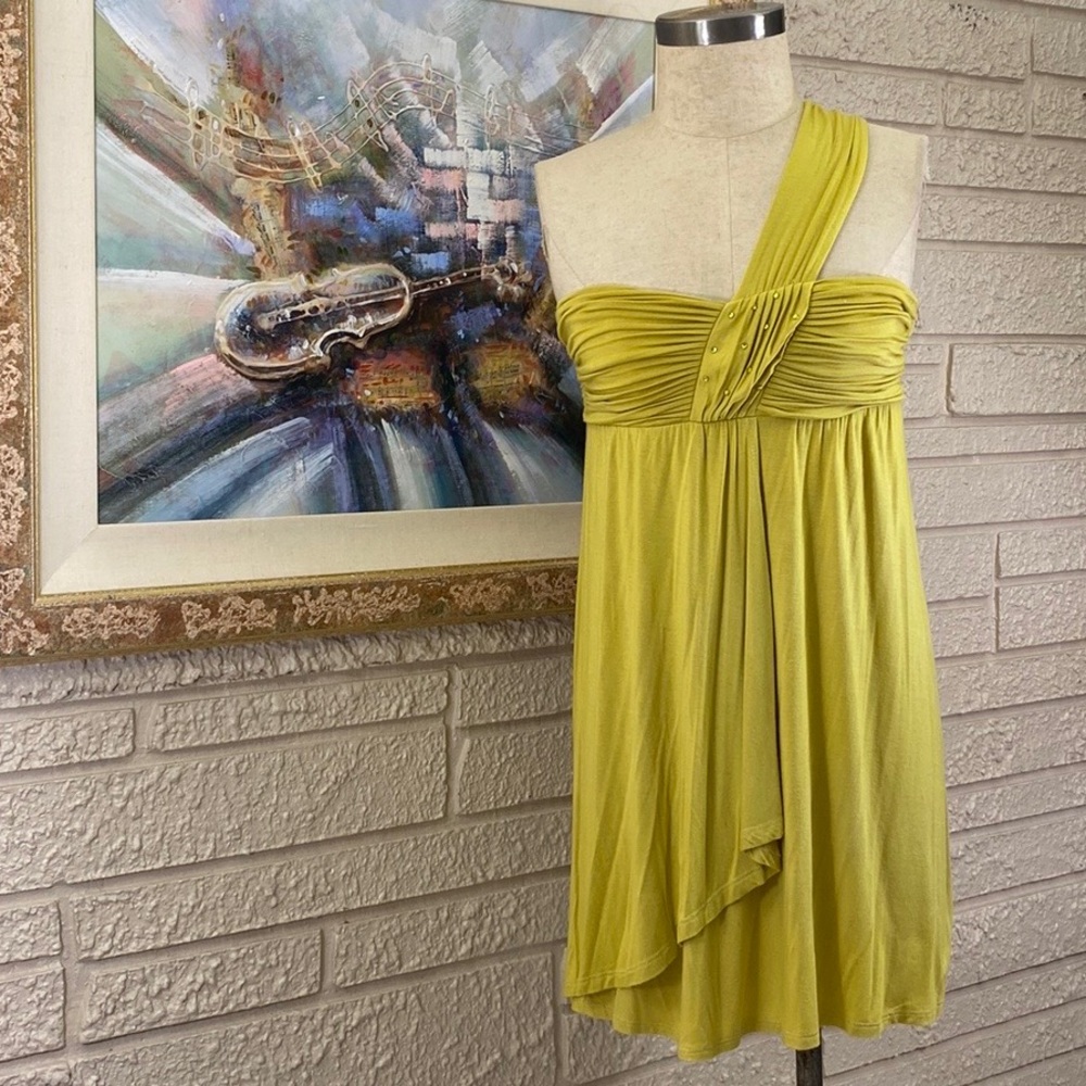 🌹Epilogue One Shoulder Empire Style Dress